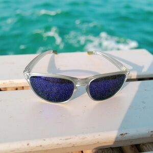 Oakley Frogskins with purple lenses Sunglasses